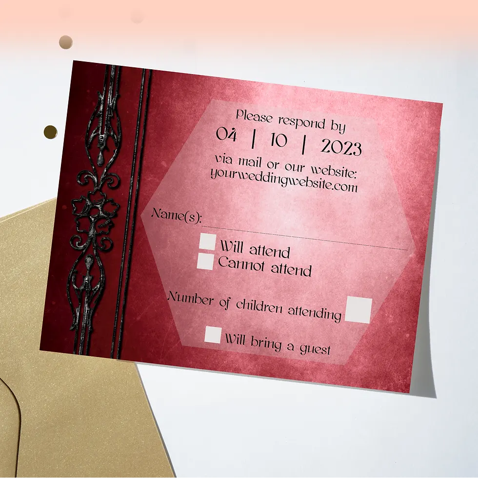 Dungeons & Dragons Wedding RSVP Cards | Set of 10
