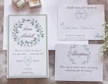 Custom wedding invitatons in Medford OR