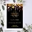 Thumbnail: Golden Florals Wedding Invitations | Set of 10