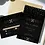 Thumbnail: Black and Gold Glitter Wedding Invitations | Set of 10
