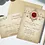 Thumbnail: Medieval Rose Wedding Invitations | Set of 10